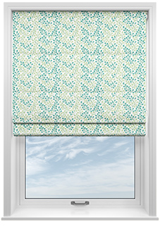 Fitzrovia Print, Nature - Motorised Roman Blind